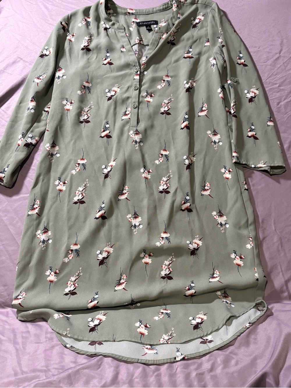 41 Hawthorn Olive Green Floral